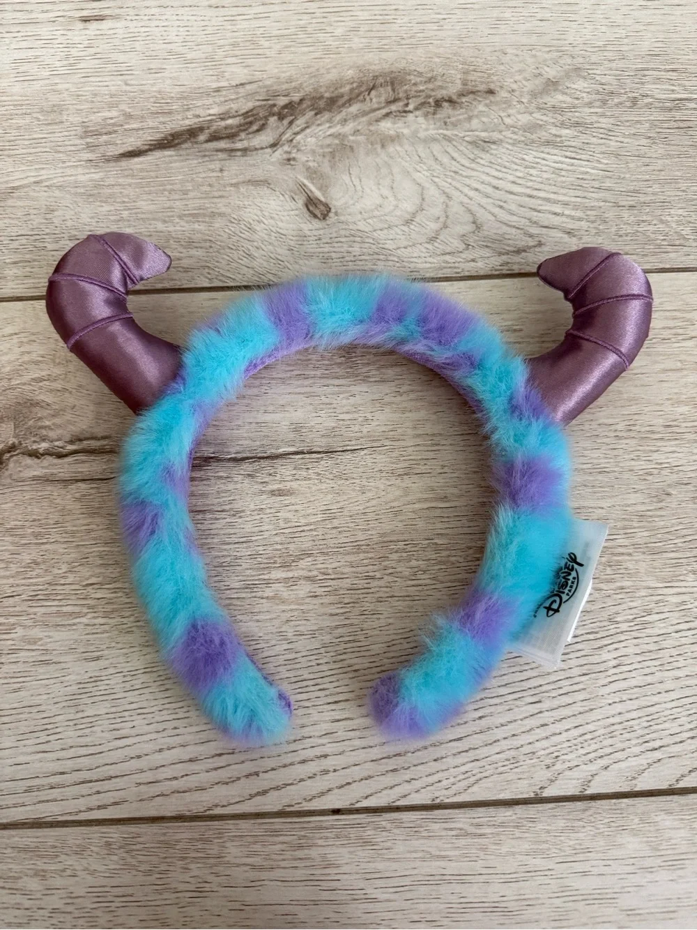 Disney Blue and Purple Faux Fur Horn Headband